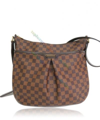  Louis Vuitton Damier Bloomsbury Brown Canvas Curved Top Female 36CM Crossbody Bag For Sale Online
